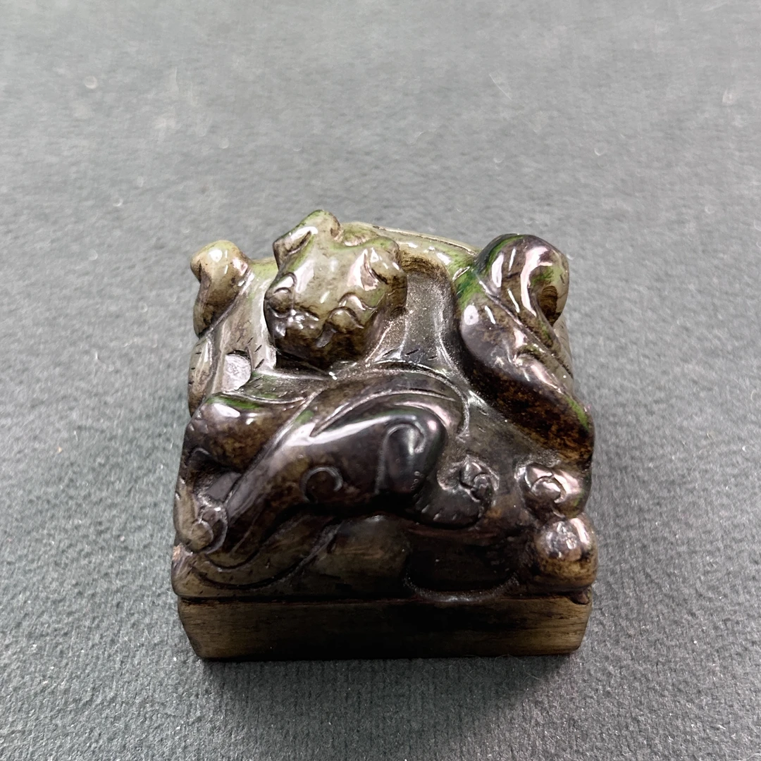 旧藏 新疆和田玉印章 文物商店 A