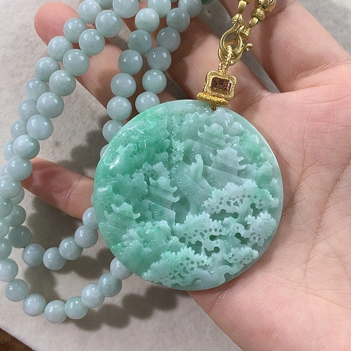 翡翠未镶嵌颈饰翡翠吊坠