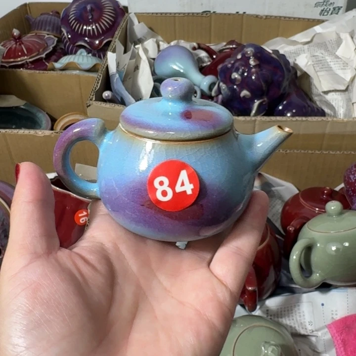 陶摆件郑家钧窑摆件微