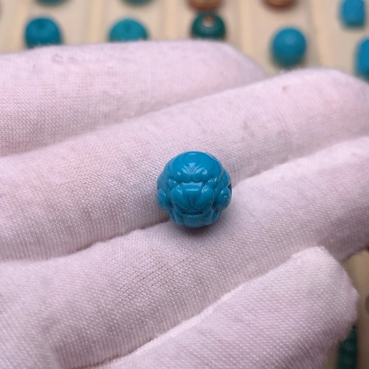 未镶嵌绿松石绿松石兽珠11.4