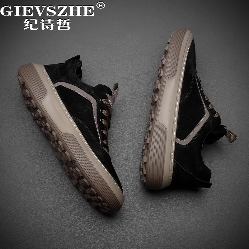 纪诗哲男鞋轻便舒适透气运动鞋子男款潮流简约休闲鞋百搭时尚板鞋