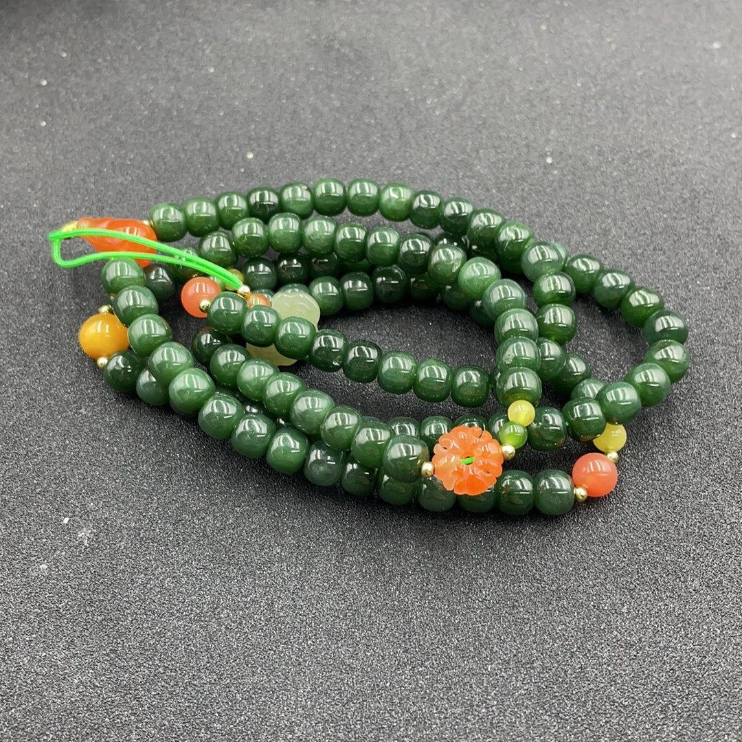 BY0313FHLZ标060 和田玉珠串