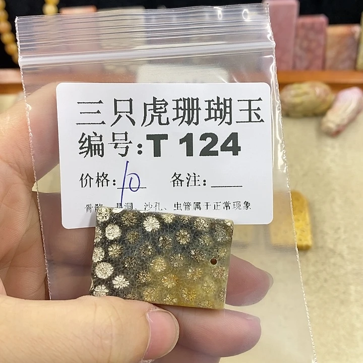 硅化珊瑚（珊瑚玉）1未镶嵌?*媚