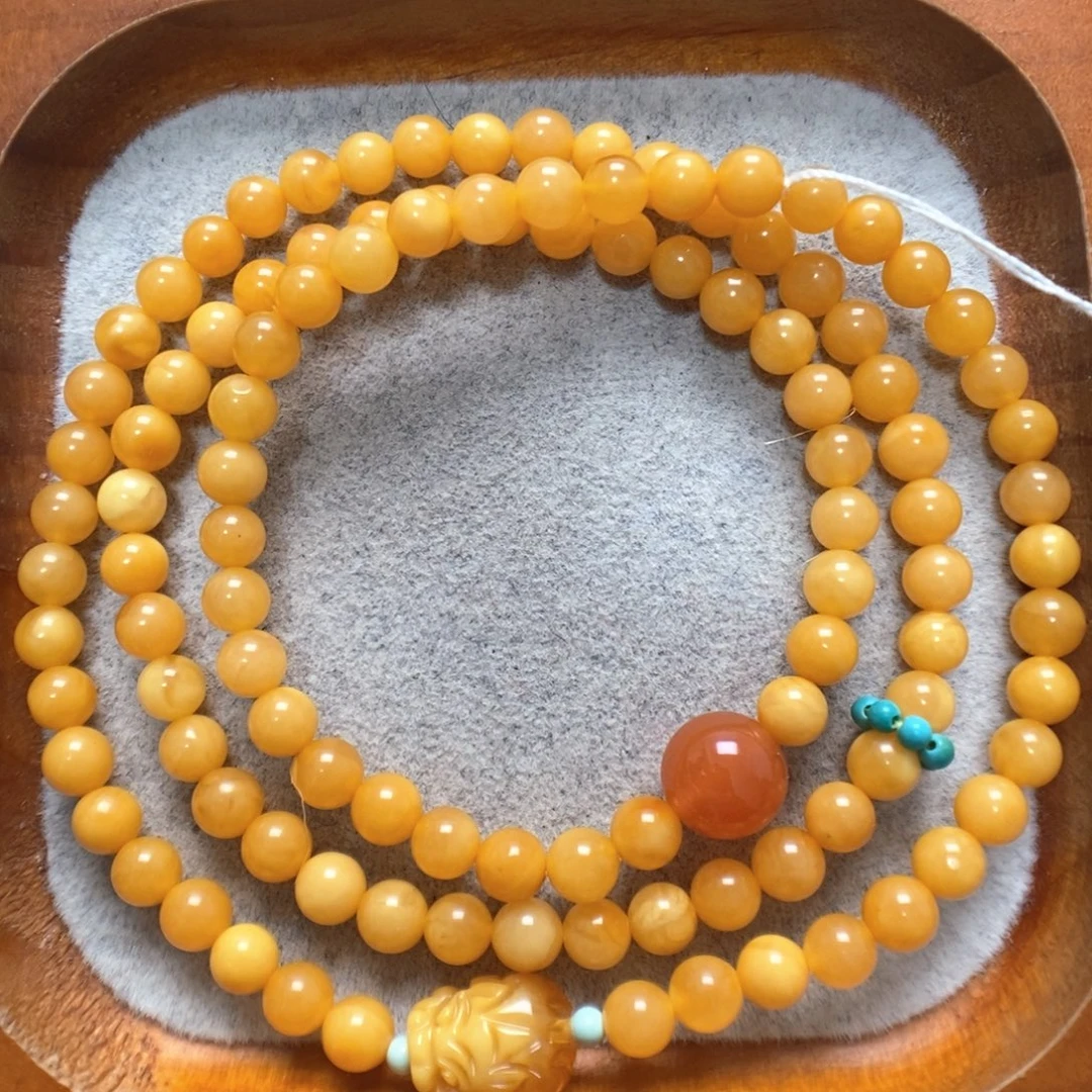 蜜蜡未镶嵌手串蜜蜡