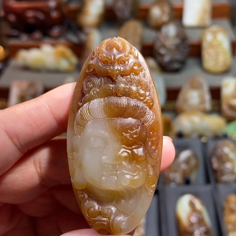 【闪购商品】和田玉(糖玉)吊坠未镶嵌