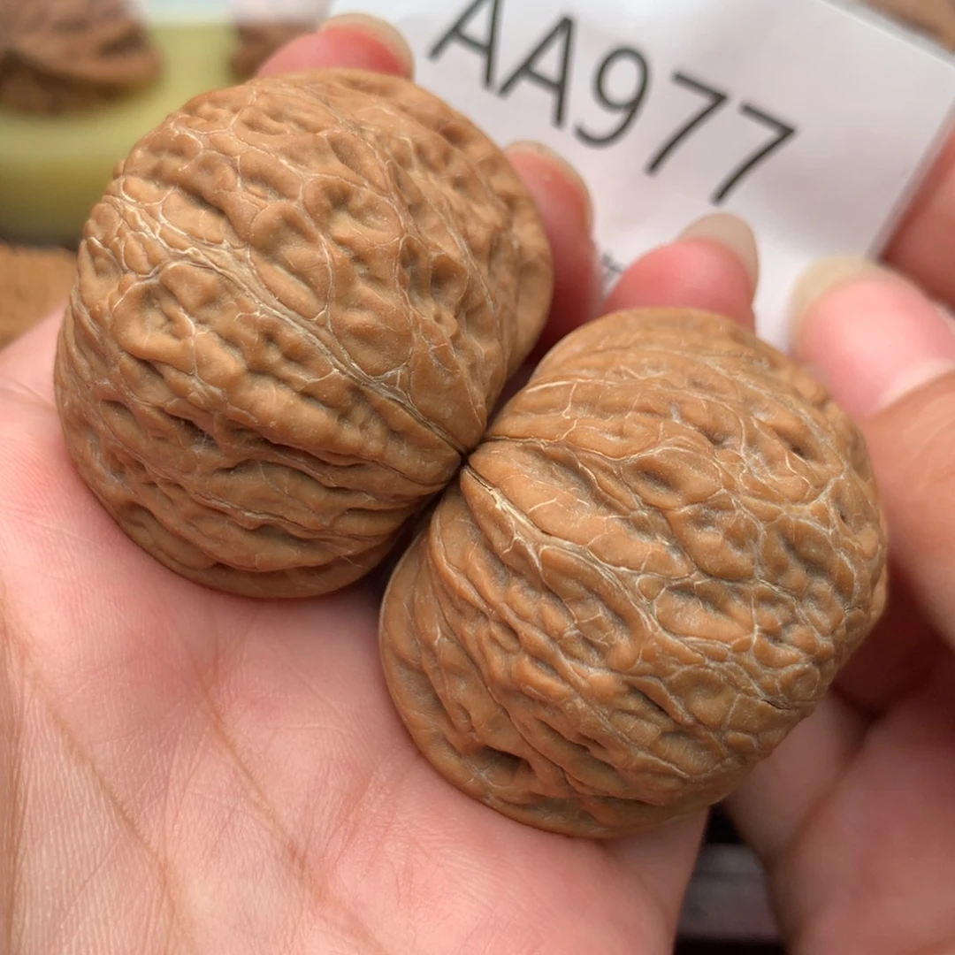 把件文玩核桃粗棱大肚铁锤43