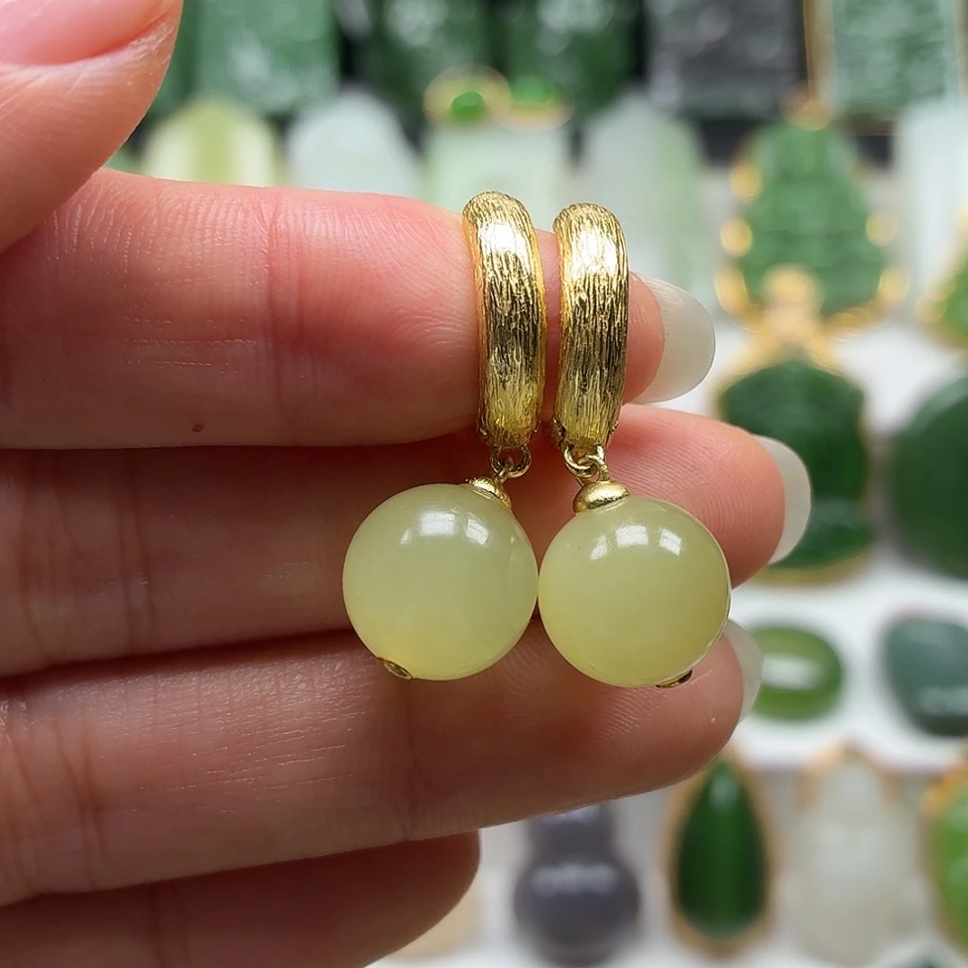 和田玉银S925镶嵌颈饰