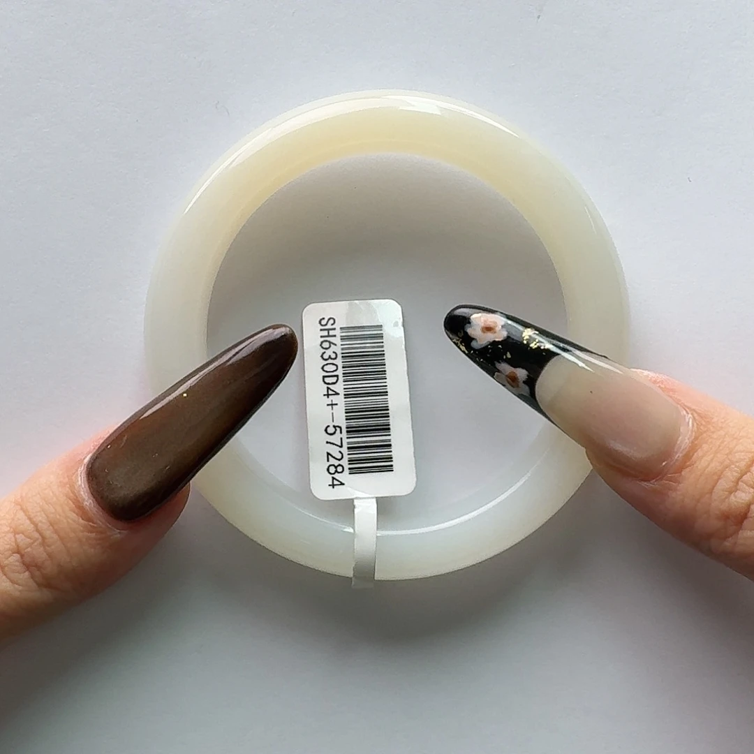 和田玉未镶嵌手镯一口粉54