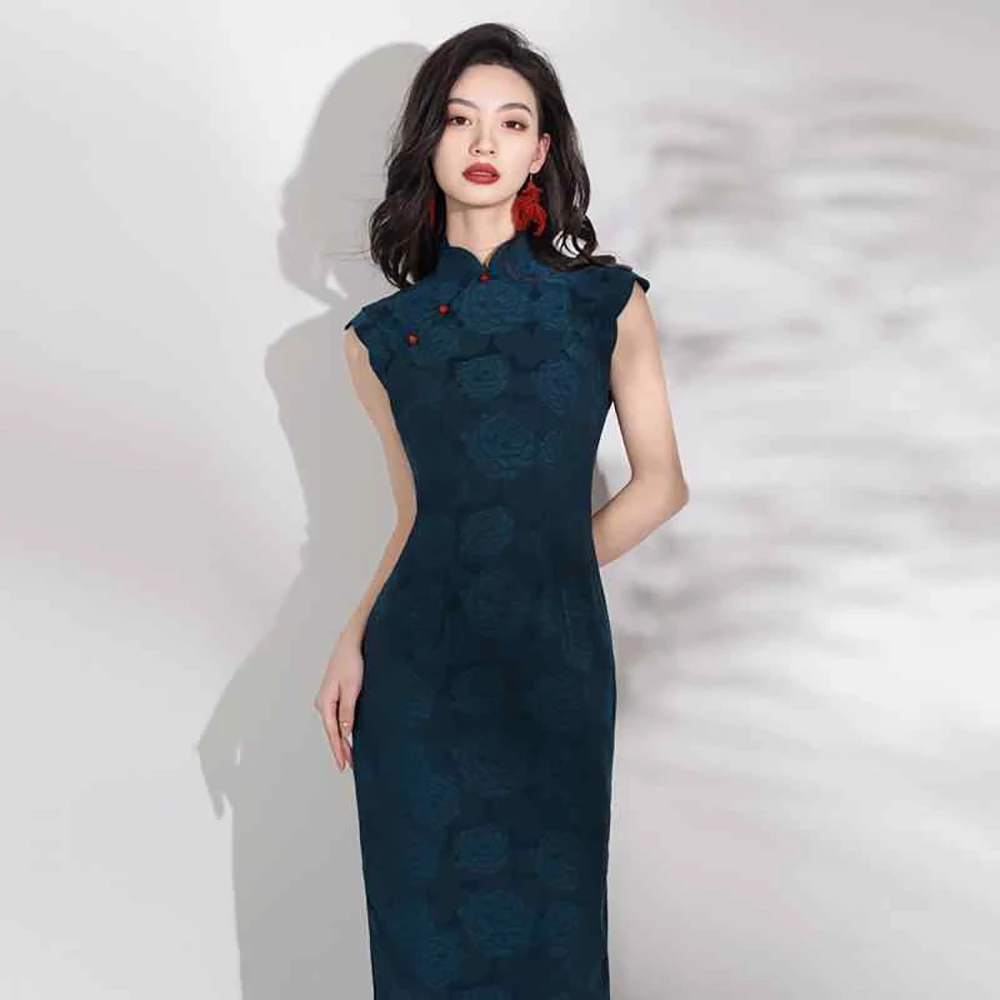 新中式无袖旗袍2025新款夏季改良年轻款复古民国风气质日常连衣裙