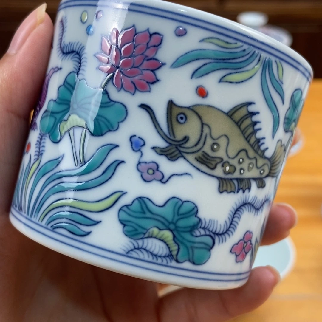 手绘现代茶具非古董