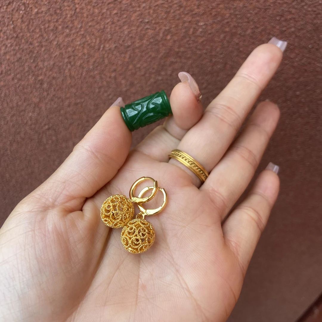 137镂空耳环-玛瑙珠多样发一