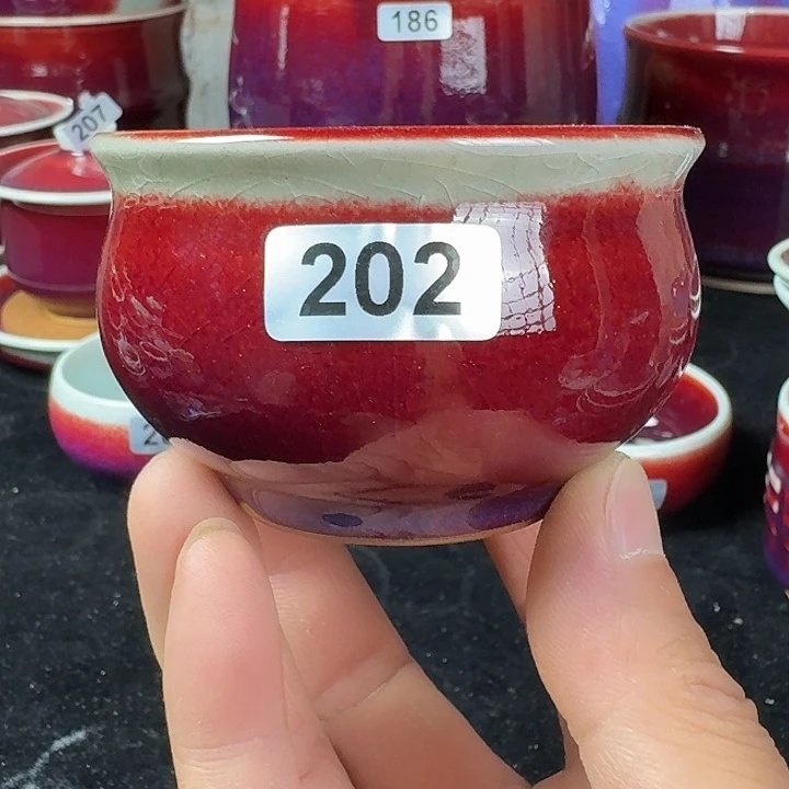 202全手工钧瓷原矿釉主人杯