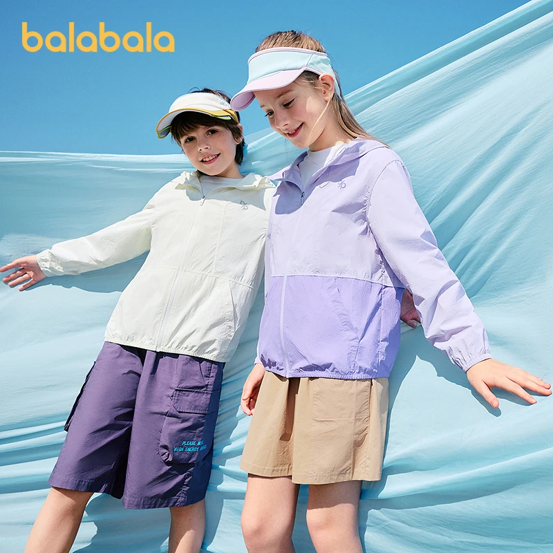 5203巴拉巴拉儿童原纱防晒衣2025年夏季新款亲子皮肤衣欧若风穿搭