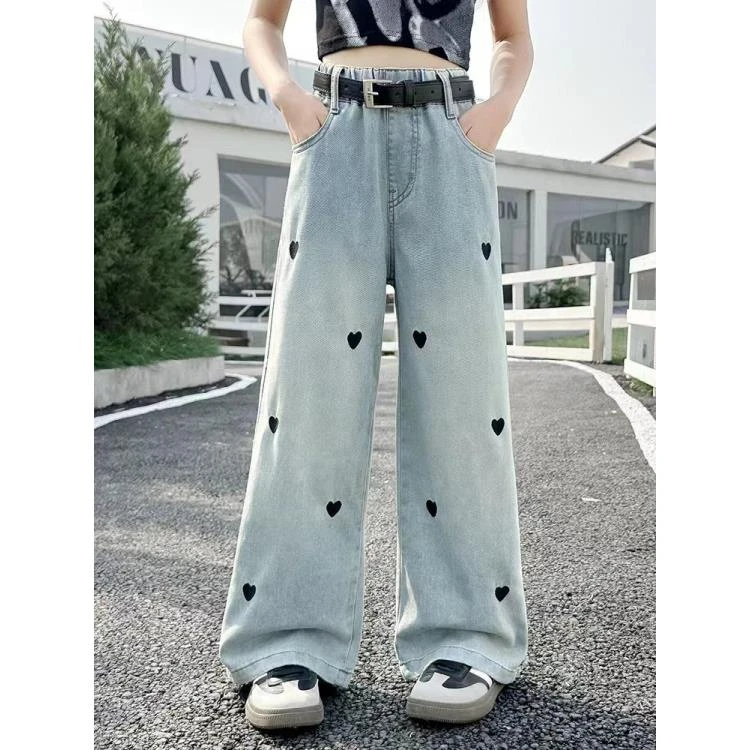 407117《现》优选韩版夏季儿童时尚洋气休闲舒适牛仔裤