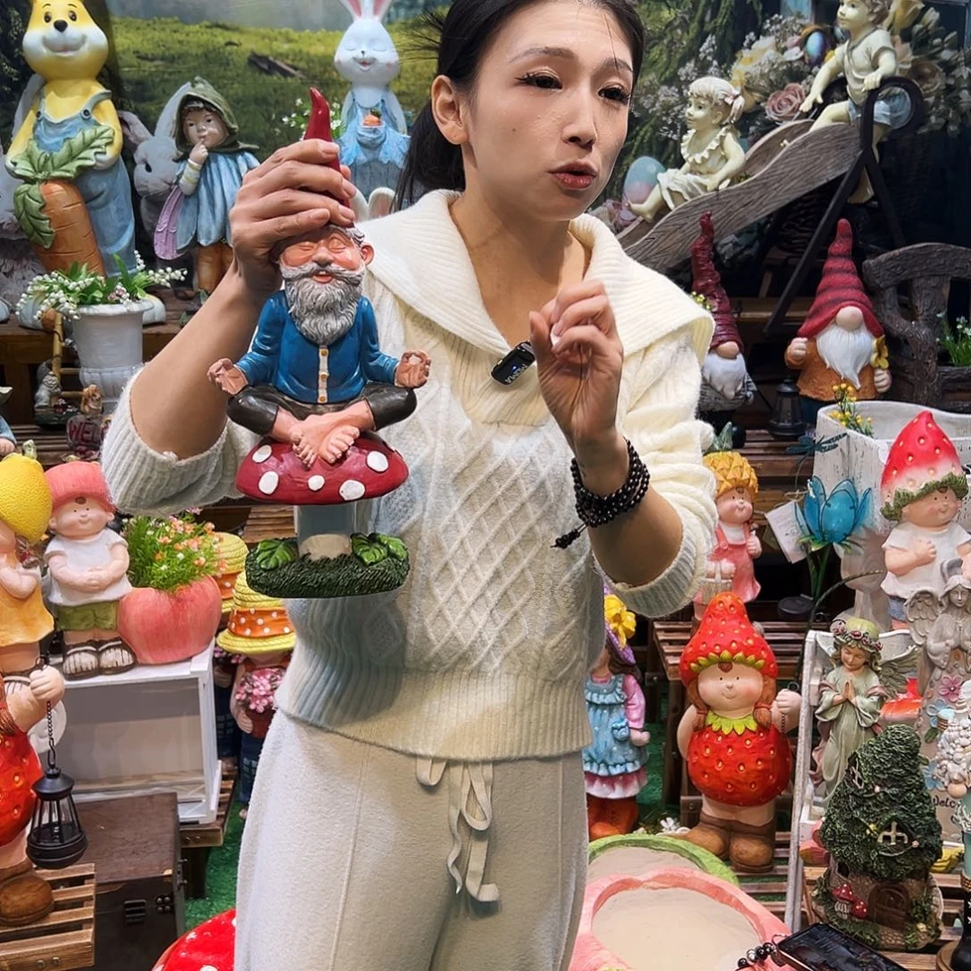 花园摆件红红火火