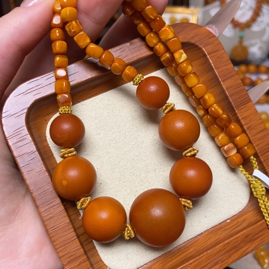 【闪购商品】蜜蜡颈饰未镶嵌项链