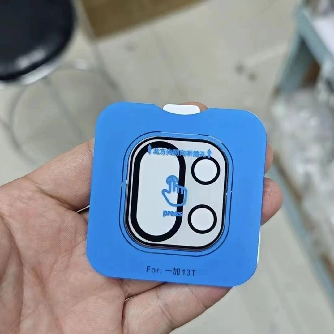 适用一加13T秒贴镜头一加13T手机镜头膜后摄像头玻璃保护膜蓝色