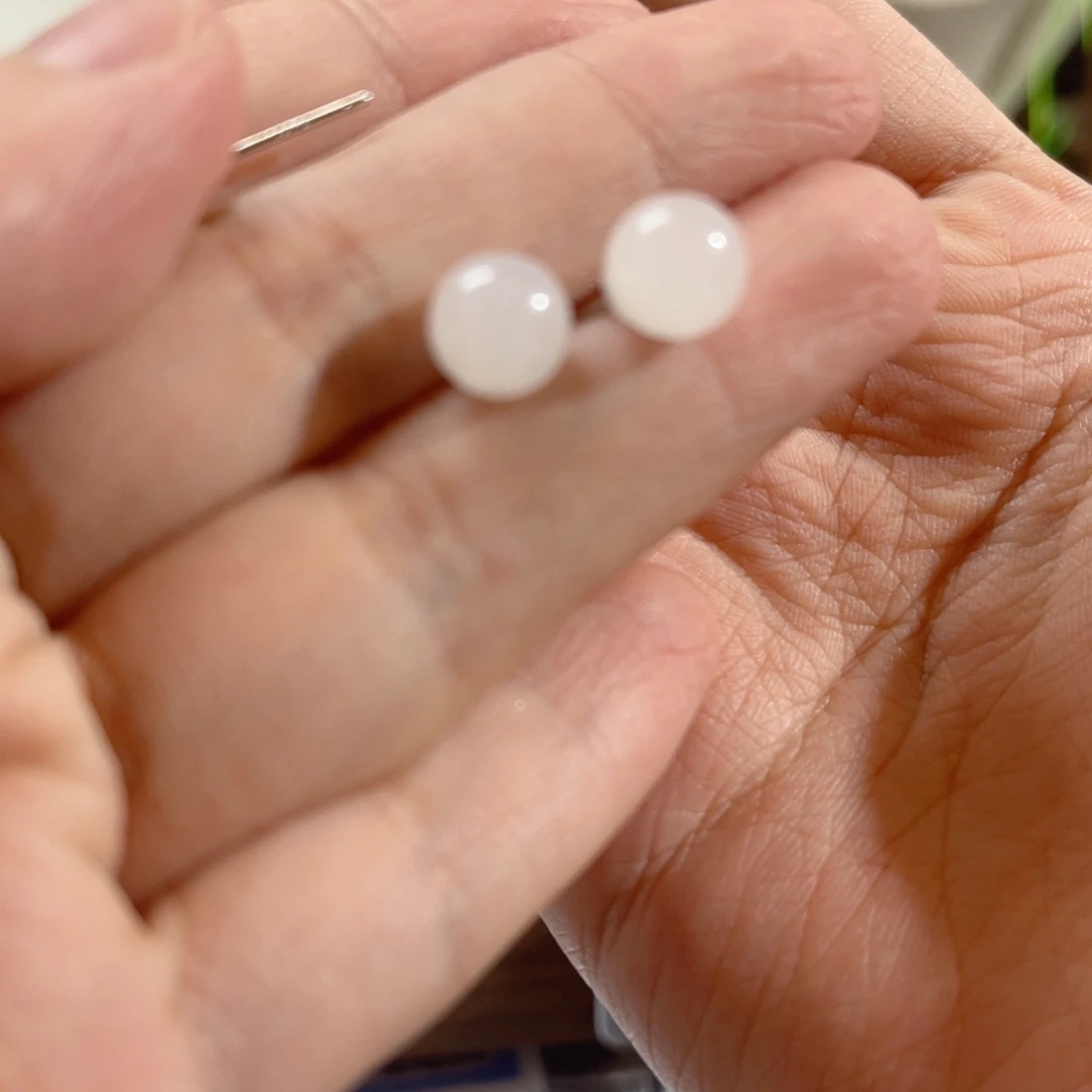 和田玉手串银S925镶嵌i**5