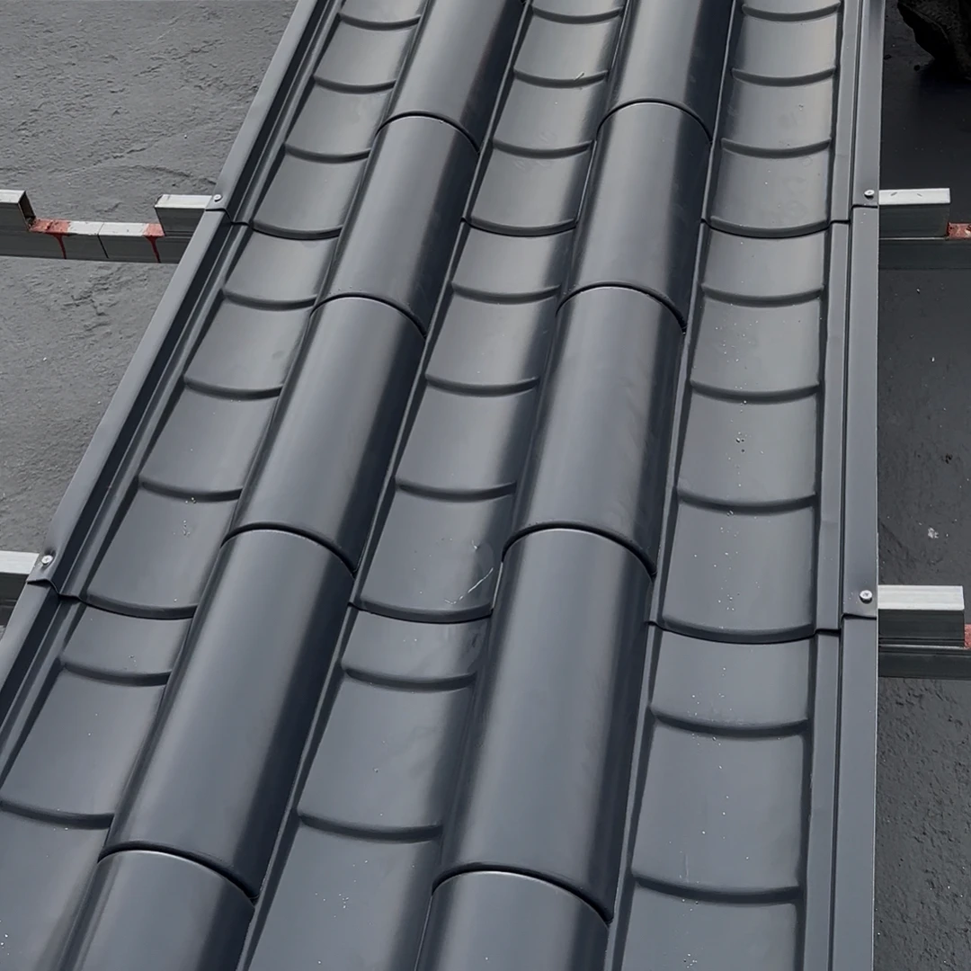 铝镁锰合金材质仿古铝瓦用于四合院屋顶屋面装饰古建寺院景区