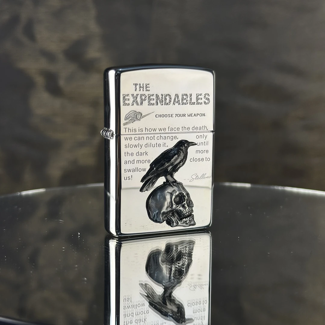 ZIPPO 打火机正品 205镜面贴章敢死队 1545