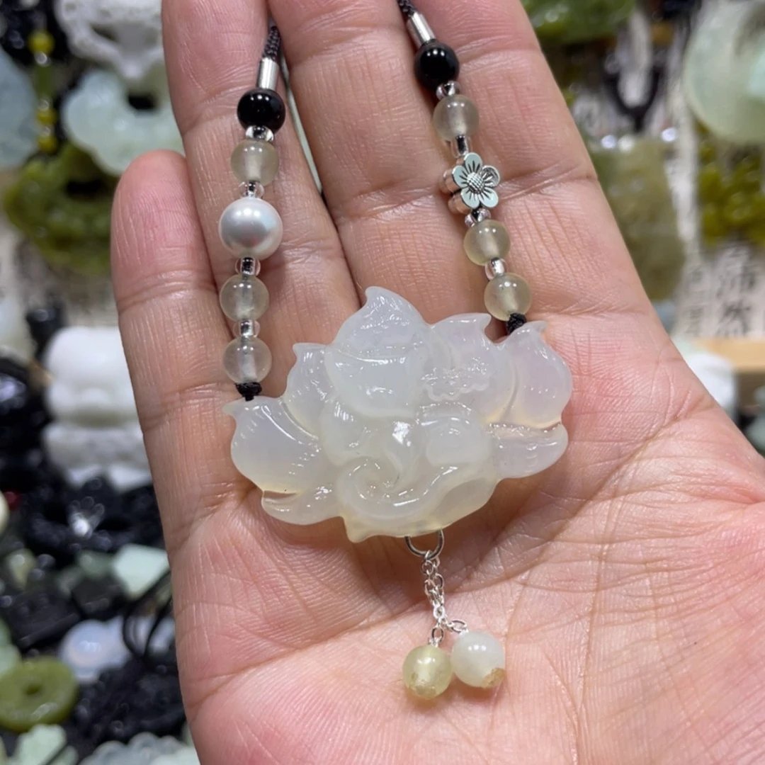 【闪购商品】岫玉颈饰未镶嵌90吊坠