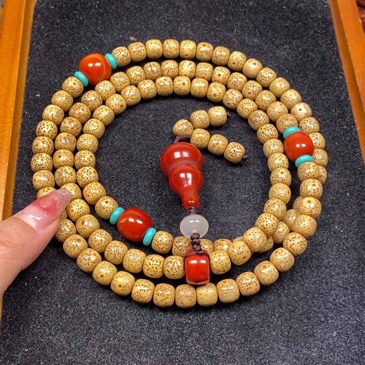 吊坠星月菩提黄金籽9.5