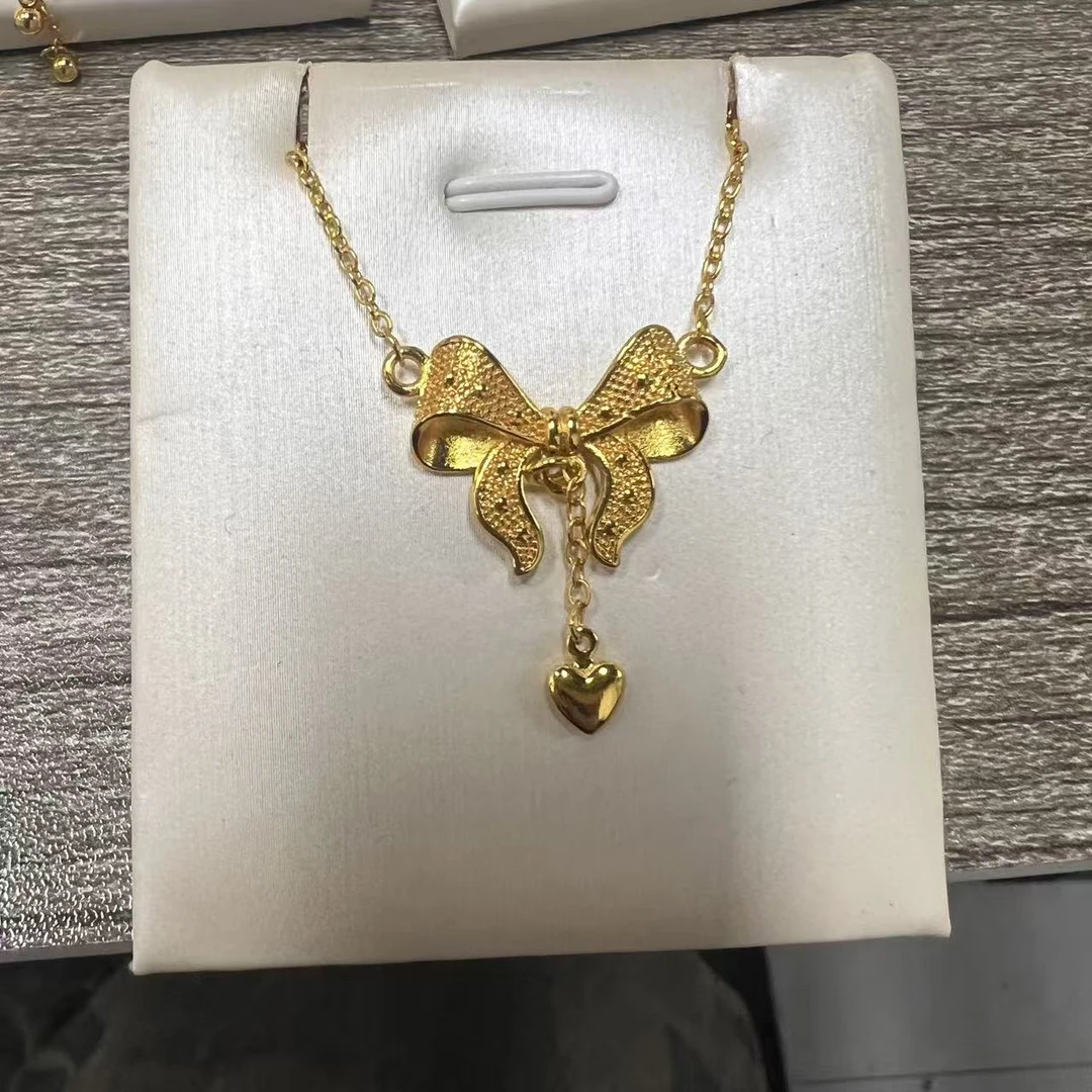 铜合金项链 【专享】在逃公主蝴蝶铃铛项链C129JJ