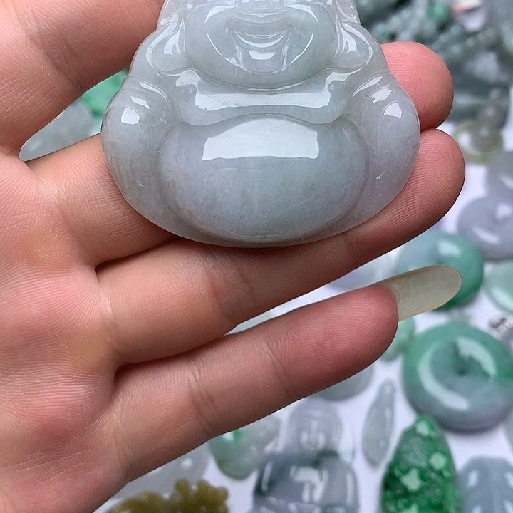 颈饰未镶嵌翡翠天然翡翠