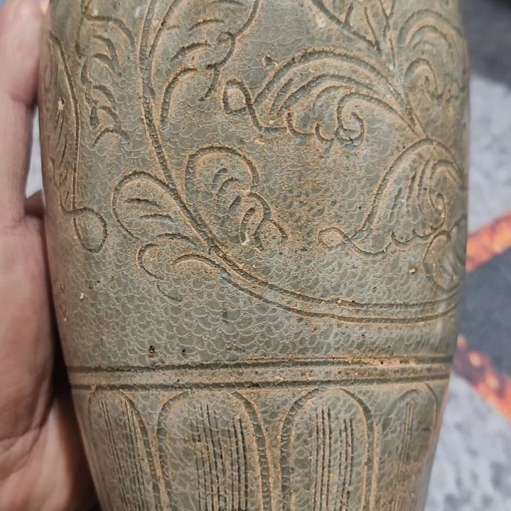 陶瓷用****2青釉梅瓶一件全品