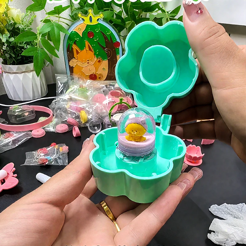 儿童手作水晶球手工DIY小饰品莫奈秘密花园益智玩具女孩生日礼物