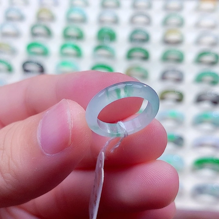 翡翠未镶嵌戒指6号