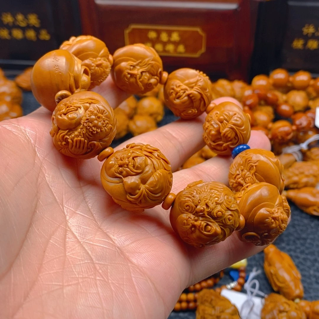 橄榄核手串/手链许忠英2.3浮雕十八罗汉