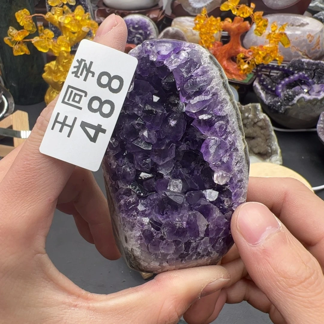 紫晶水晶摆件未镶嵌488