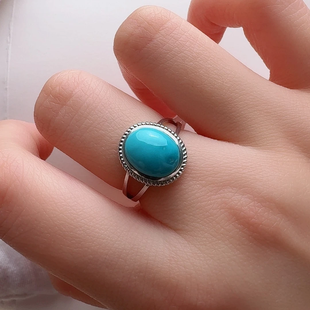 绿松石配饰银S925镶嵌