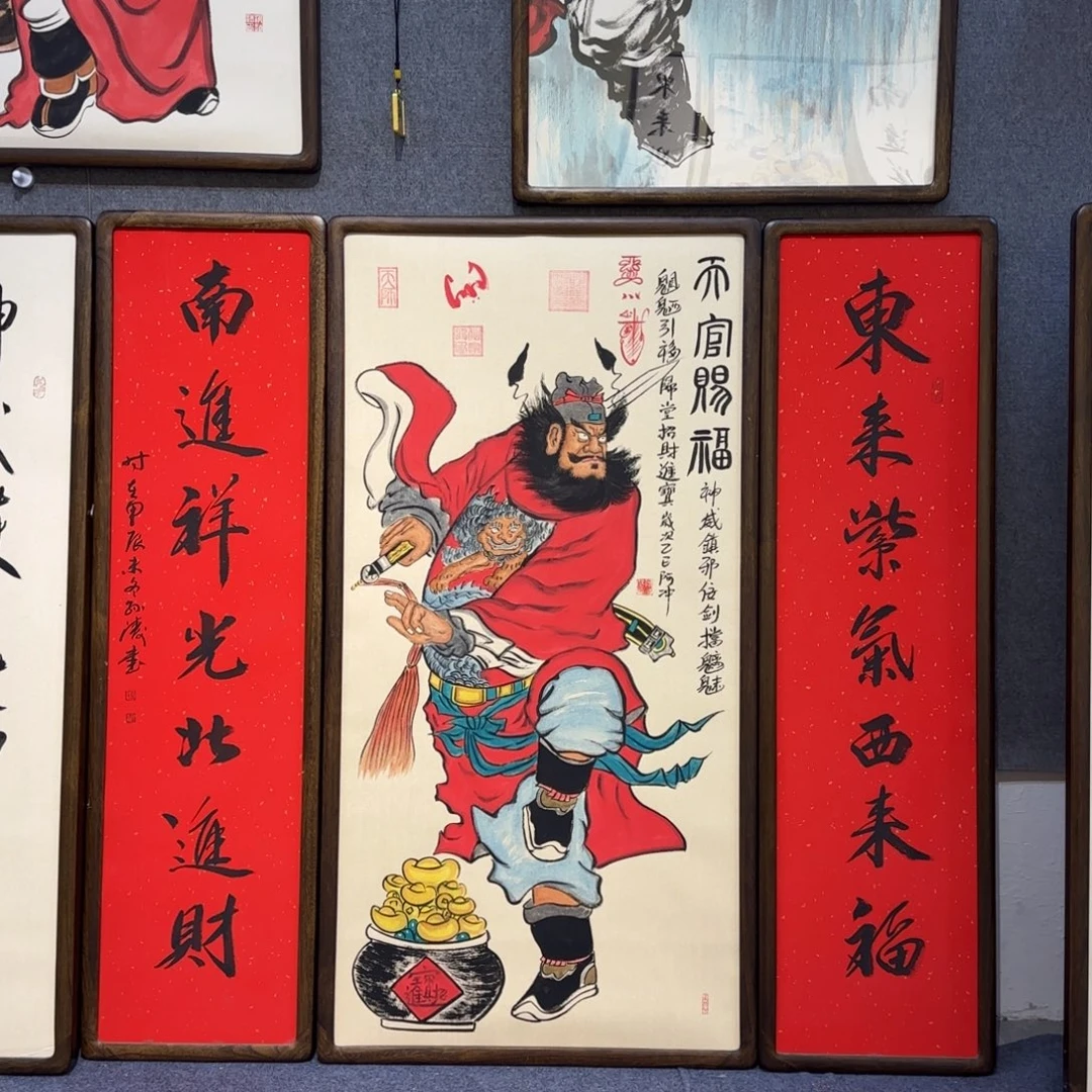 淄***司国画阿冲手绘钟馗