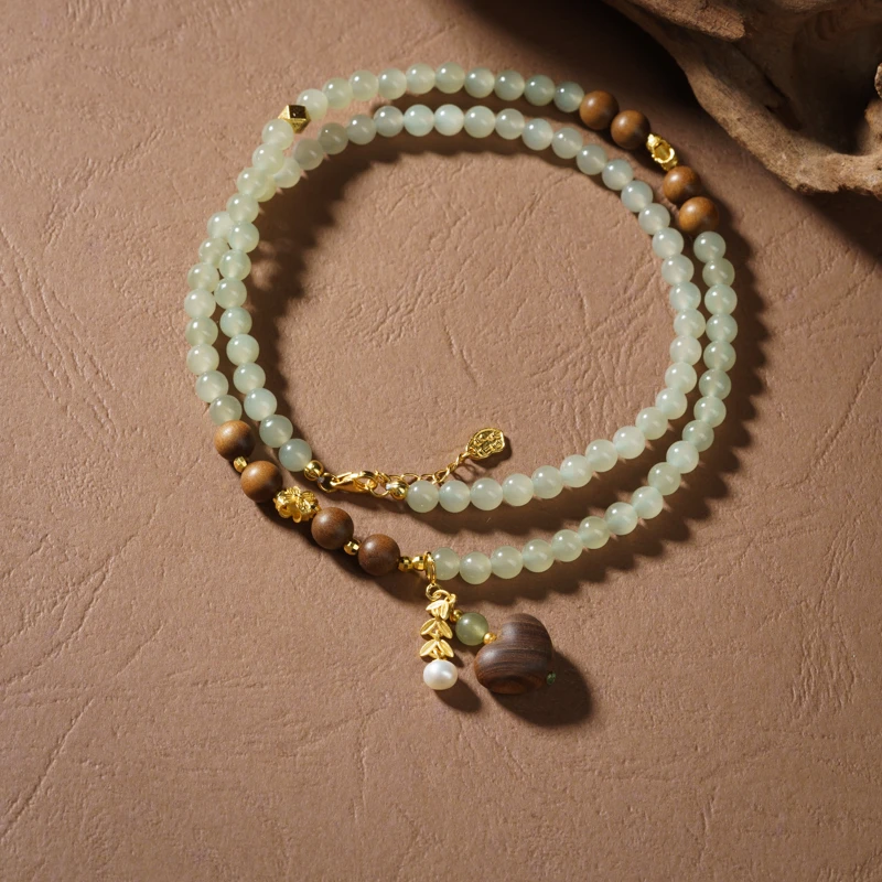 【心柠】老山檀0.6晴水爱心项链（多样性发其一）