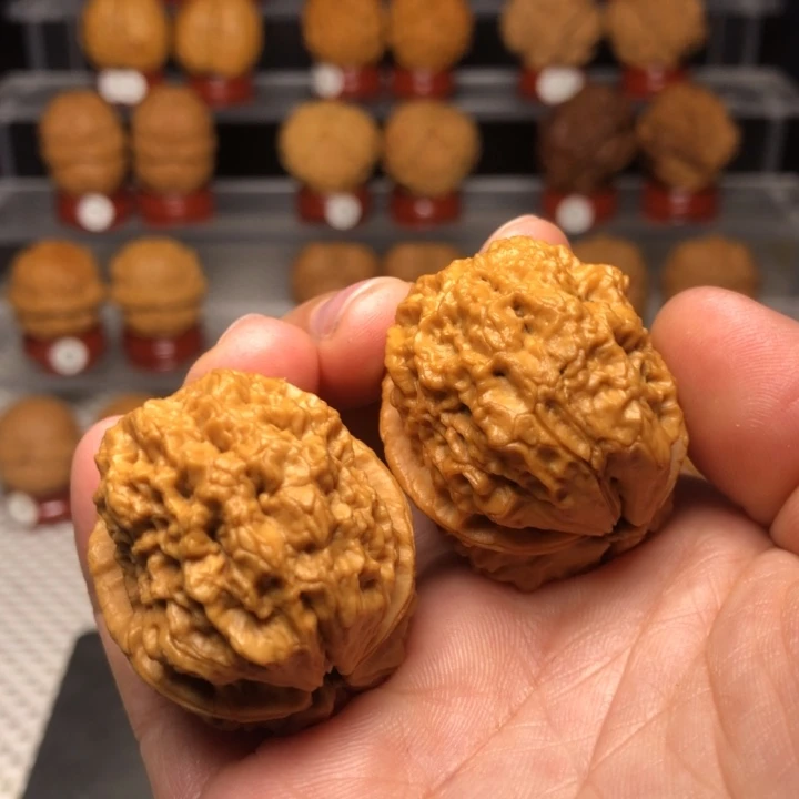 文玩核桃把件29金麒麟