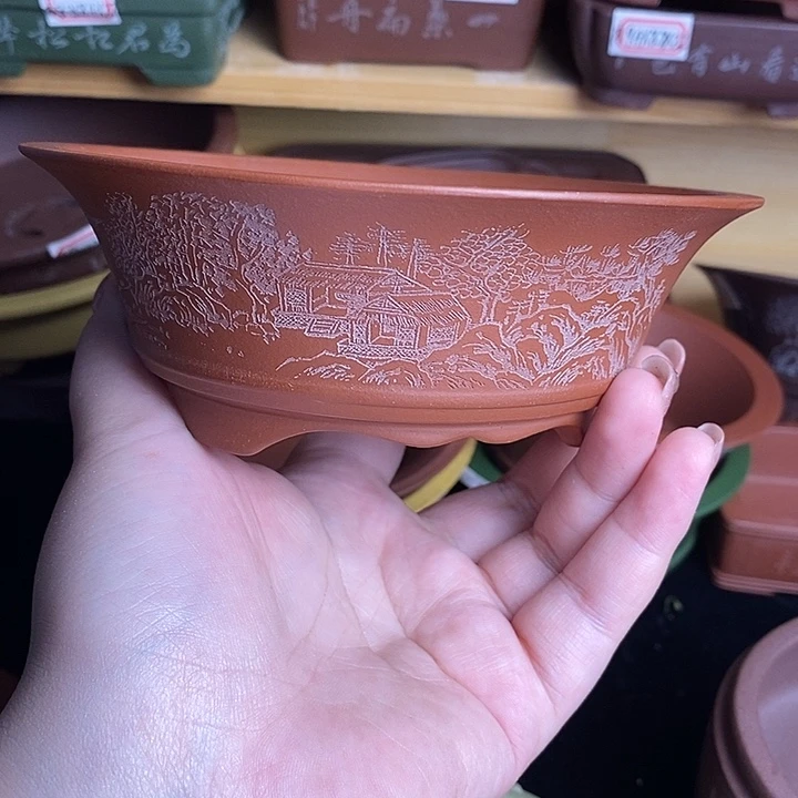 宜兴紫砂精品花盆