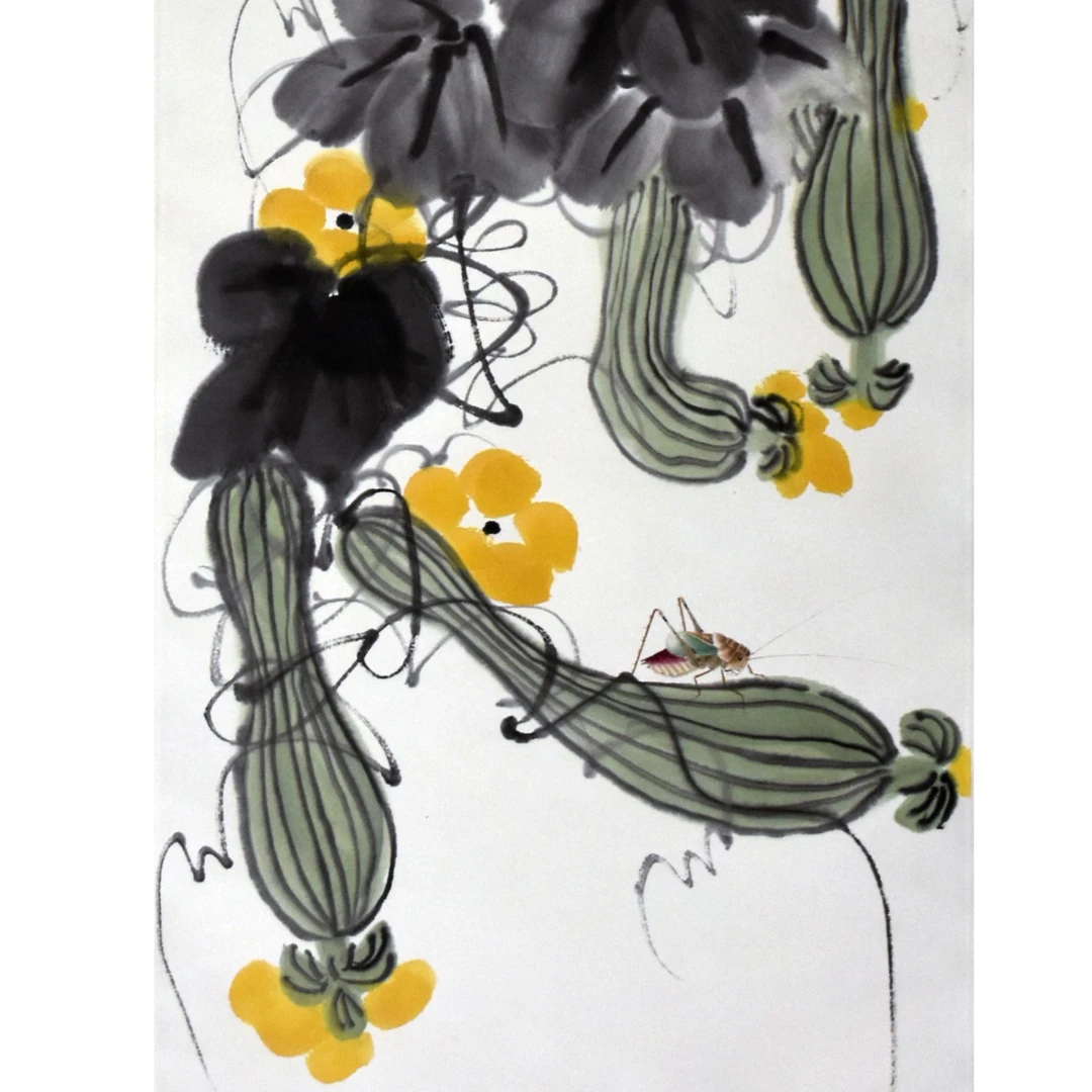 HM0086 农家好样 105×34cm 纸本立轴 3.2平尺