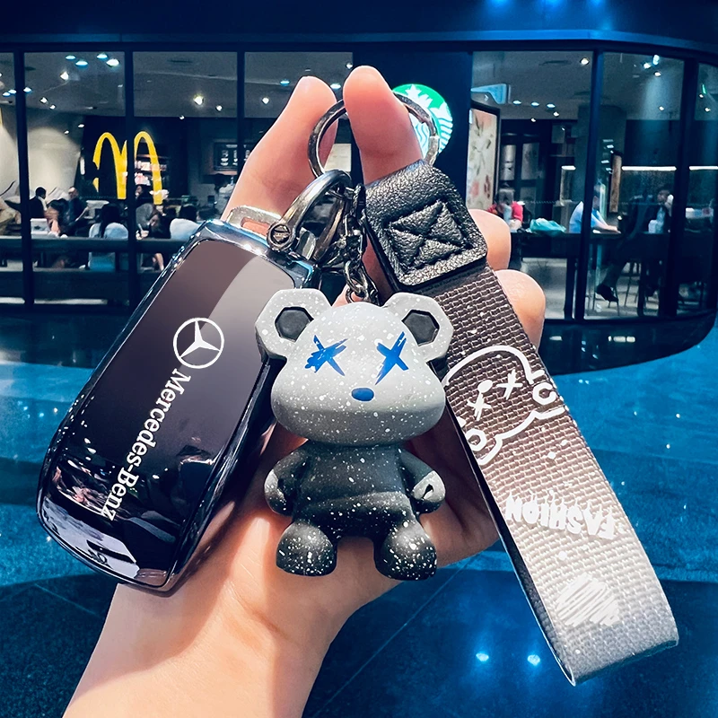 新奔驰E级350钥匙套C级包GLB200扣A级GLA/GLE/GLC300L高端保护壳