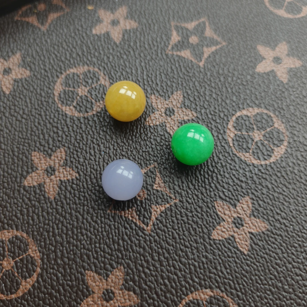 卡12 天然缅料A货 三彩多宝福禄寿手串 15颗