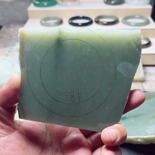 和田玉手镯未镶嵌?***?定制58十