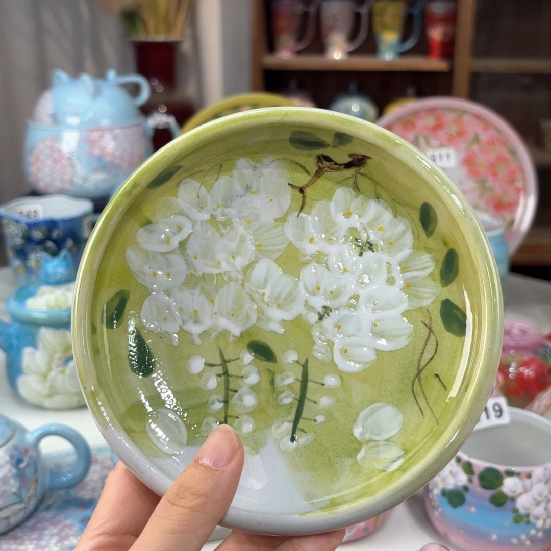 景德镇手绘高温釉下彩陶瓷茶具