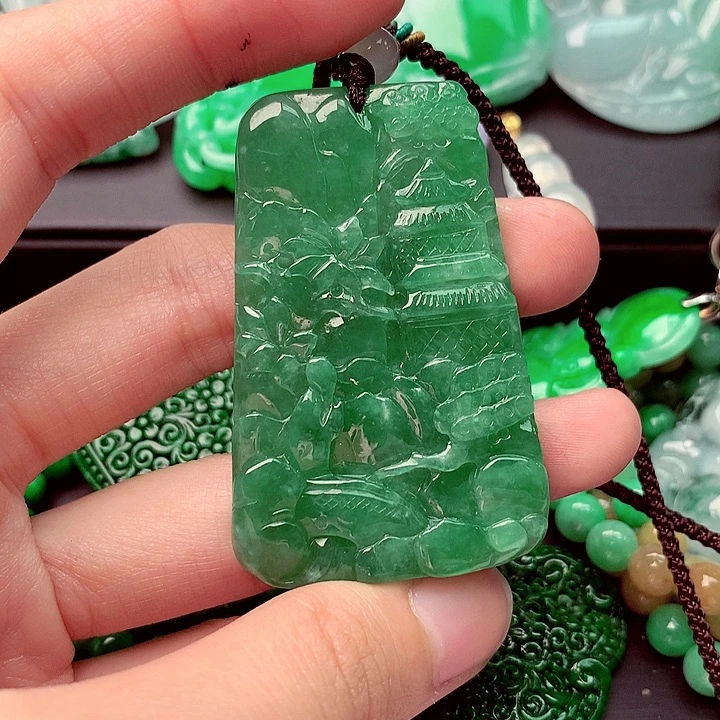 翡翠未镶嵌吊坠(不含链)
