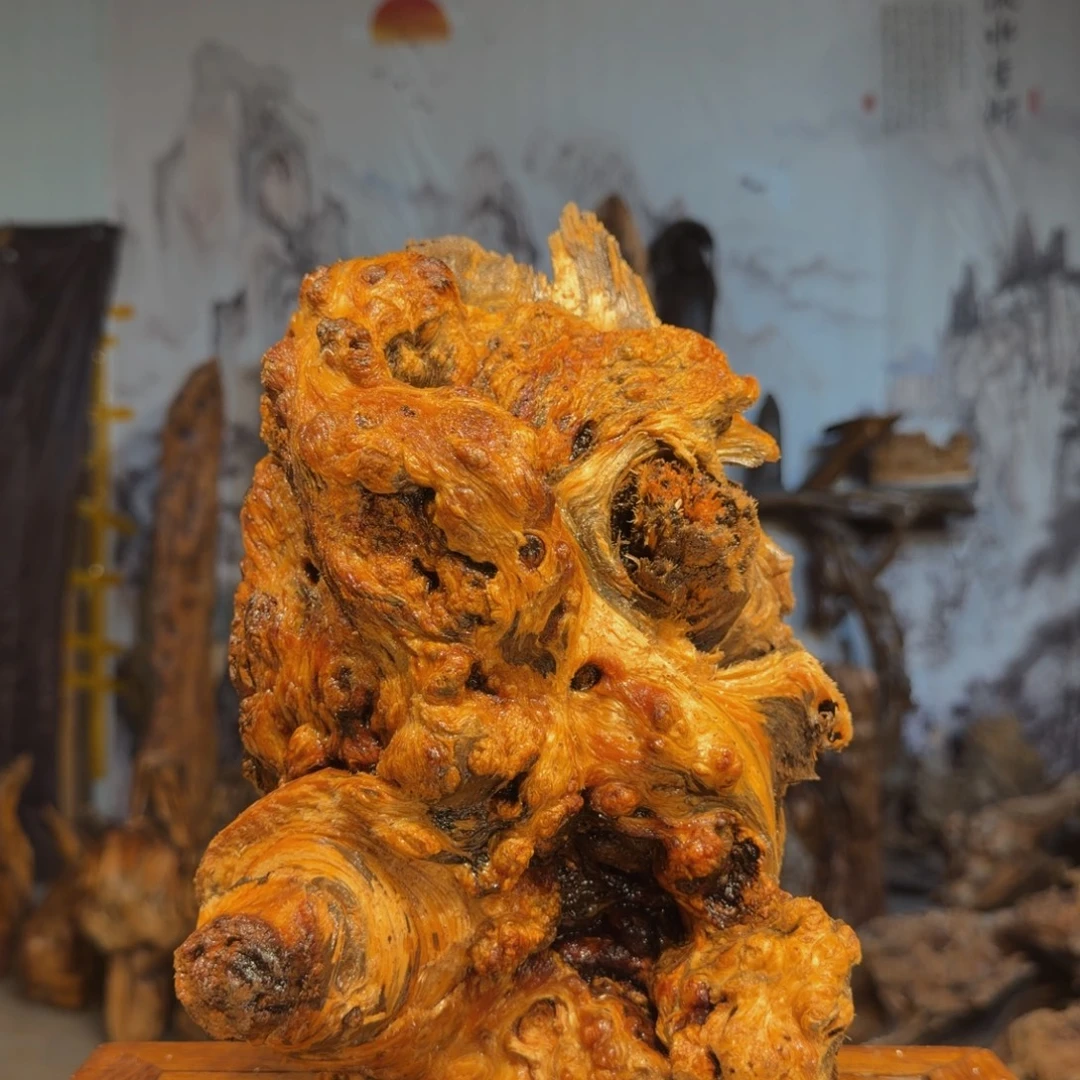 伯***通木三丰琥珀木 天然摆件47