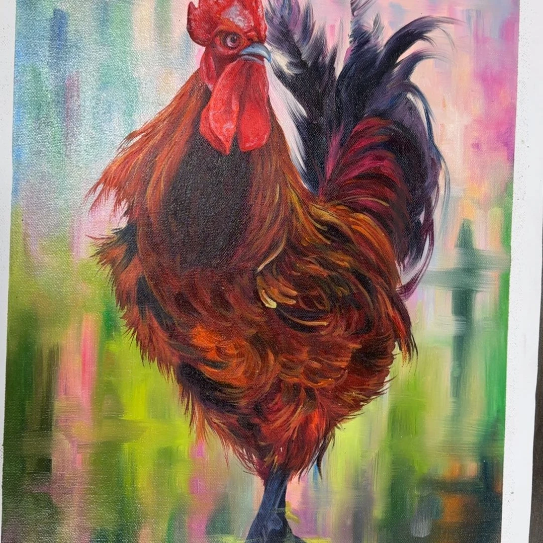 油画加油加油努力加油加油