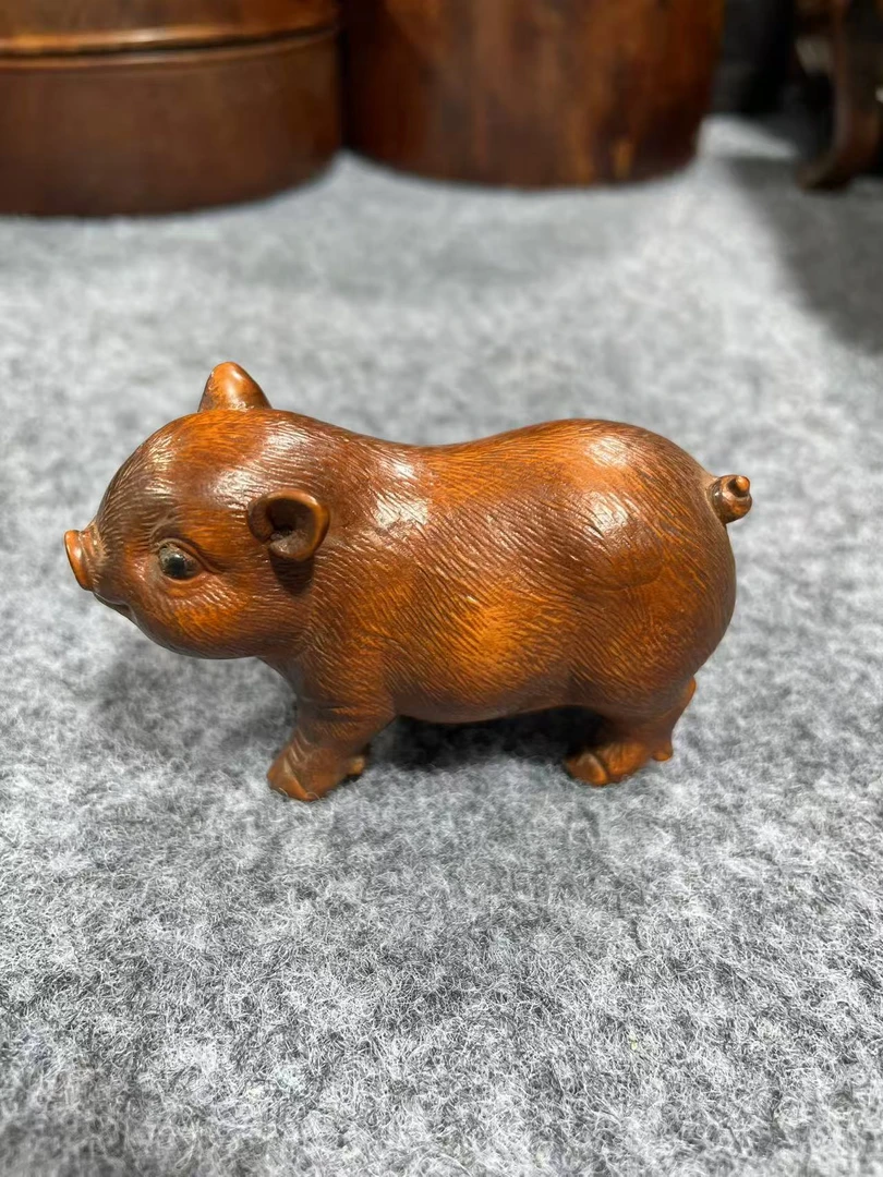 木藏精品手把件《小猪》