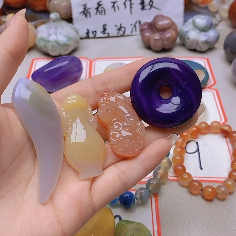 【闪购商品】未镶嵌玛瑙/玉髓珠宝半成品静*