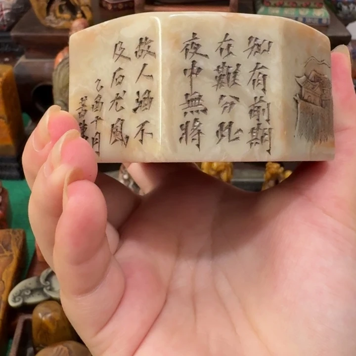 砖雕远***景手工艺品