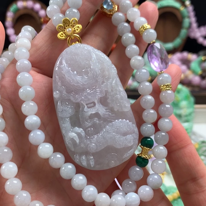 翡翠未镶嵌颈饰吊坠